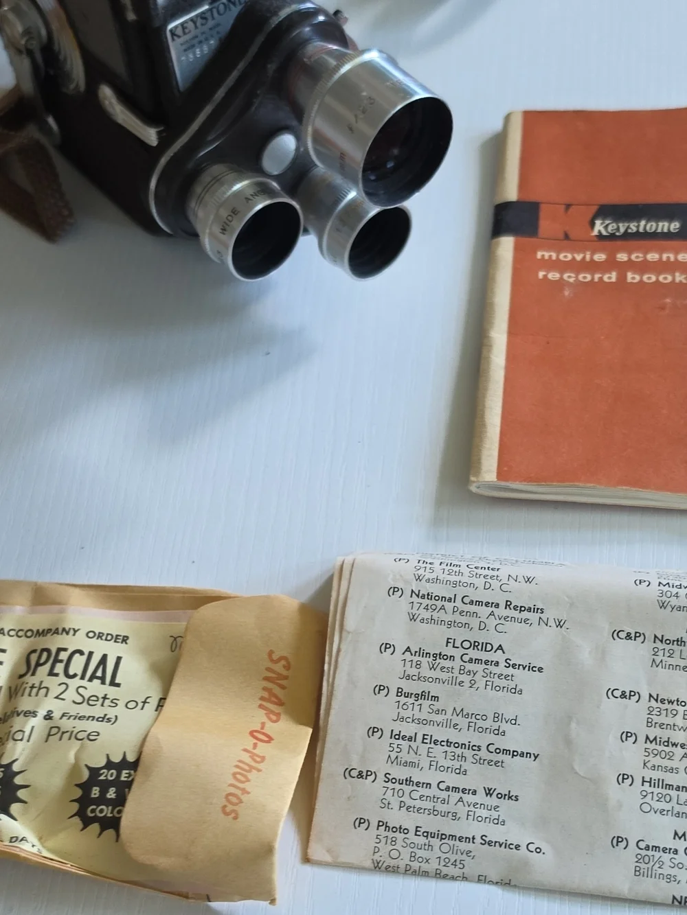 Keystone K-261 Non-Reflex Standard 8mm Movie Camera Not Tested